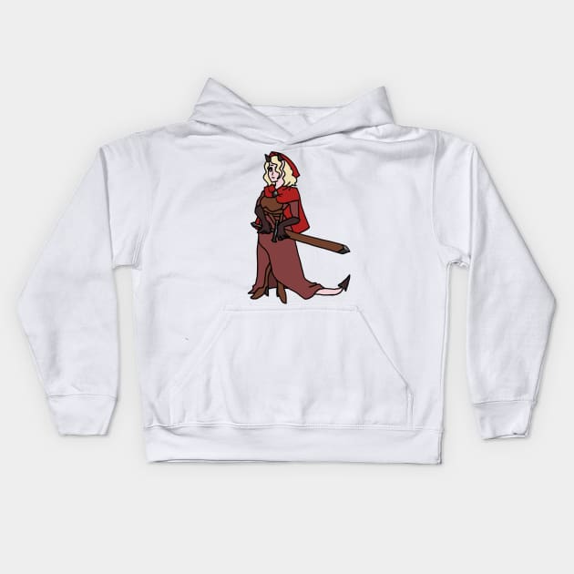 Tiefling Rogue Kids Hoodie by NathanBenich